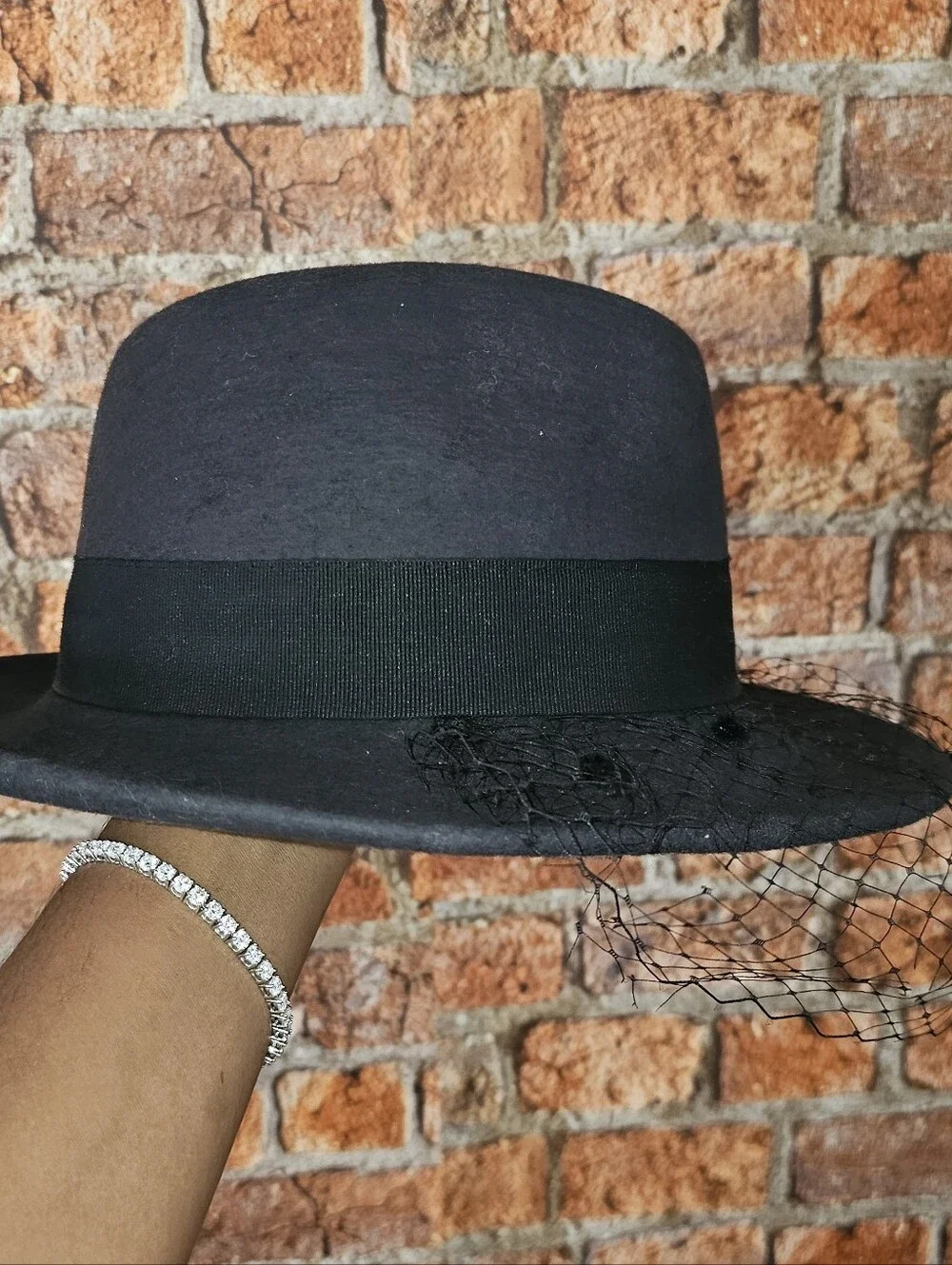 Helene Berman London Veiled Wool Fedora